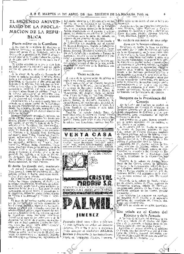 ABC MADRID 18-04-1933 página 19