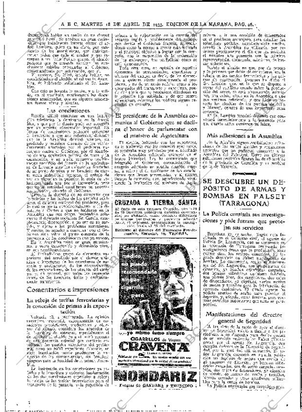 ABC MADRID 18-04-1933 página 26