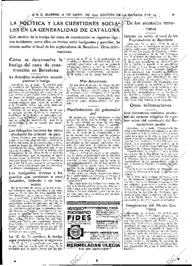 ABC MADRID 18-04-1933 página 33