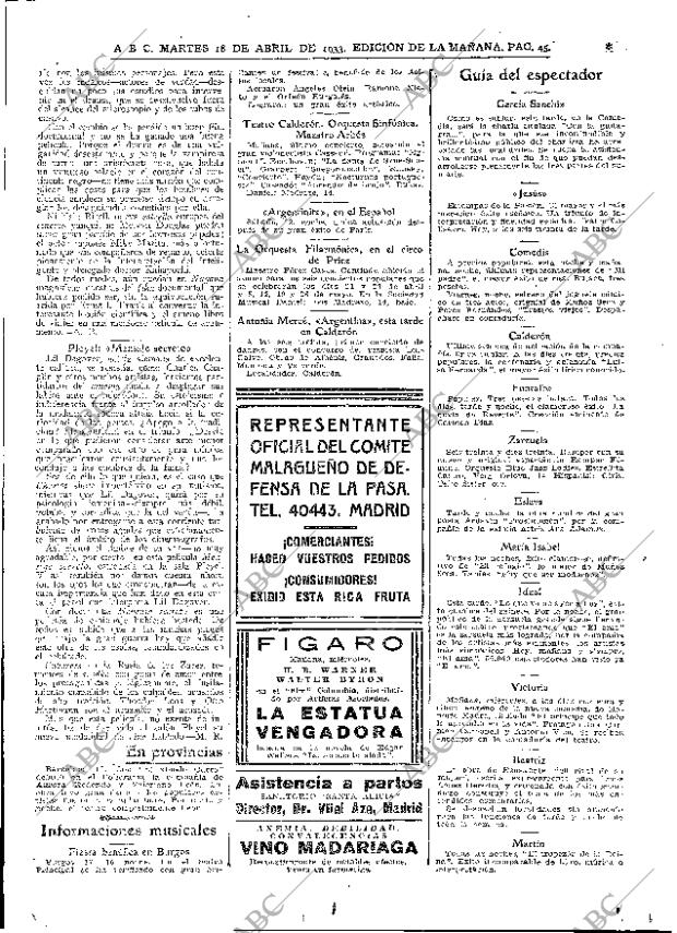 ABC MADRID 18-04-1933 página 45