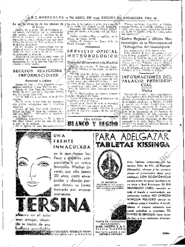 ABC SEVILLA 19-04-1933 página 26