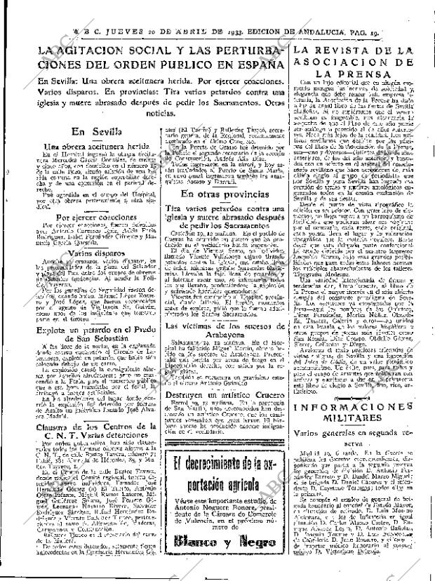 ABC SEVILLA 20-04-1933 página 19