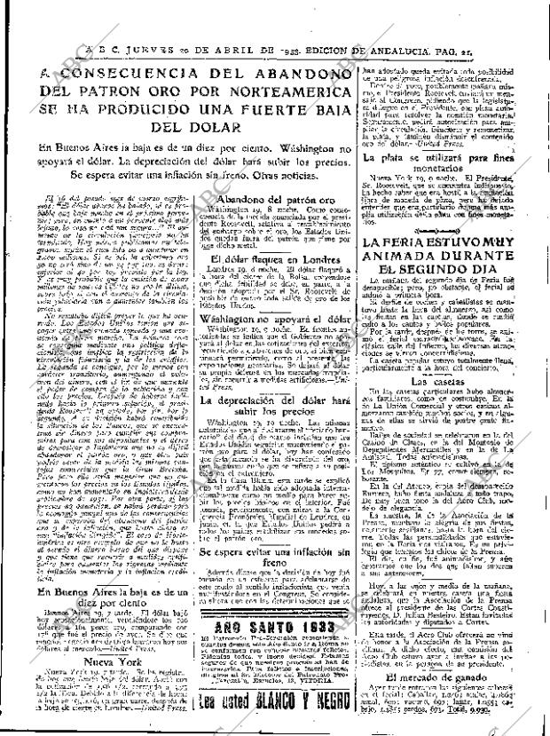 ABC SEVILLA 20-04-1933 página 21