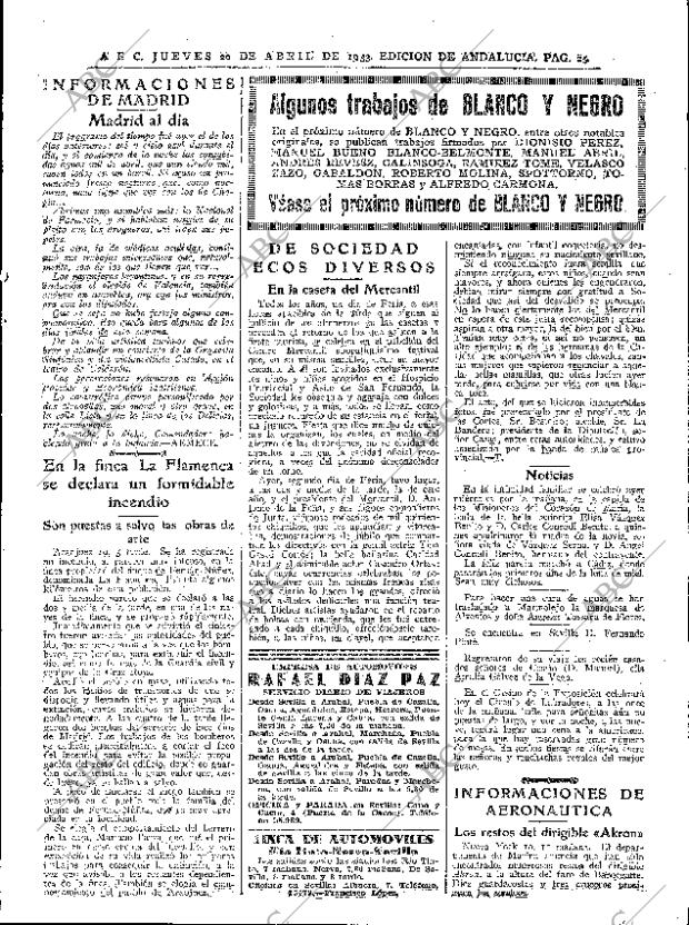 ABC SEVILLA 20-04-1933 página 25