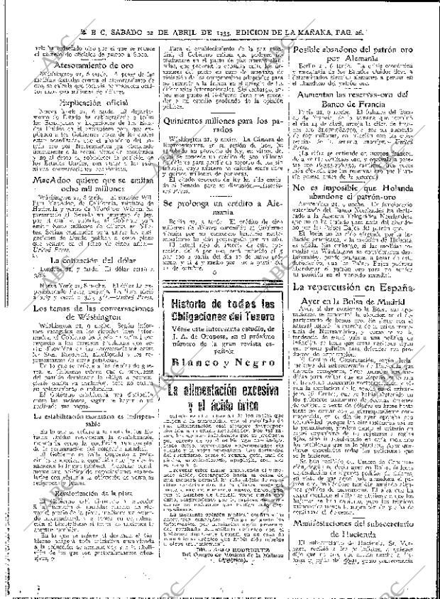 ABC MADRID 22-04-1933 página 26