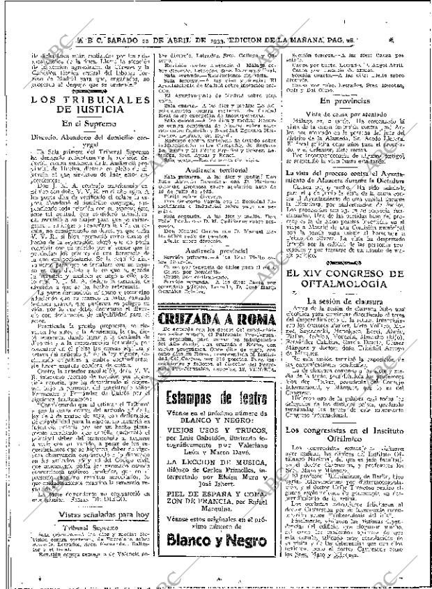 ABC MADRID 22-04-1933 página 28