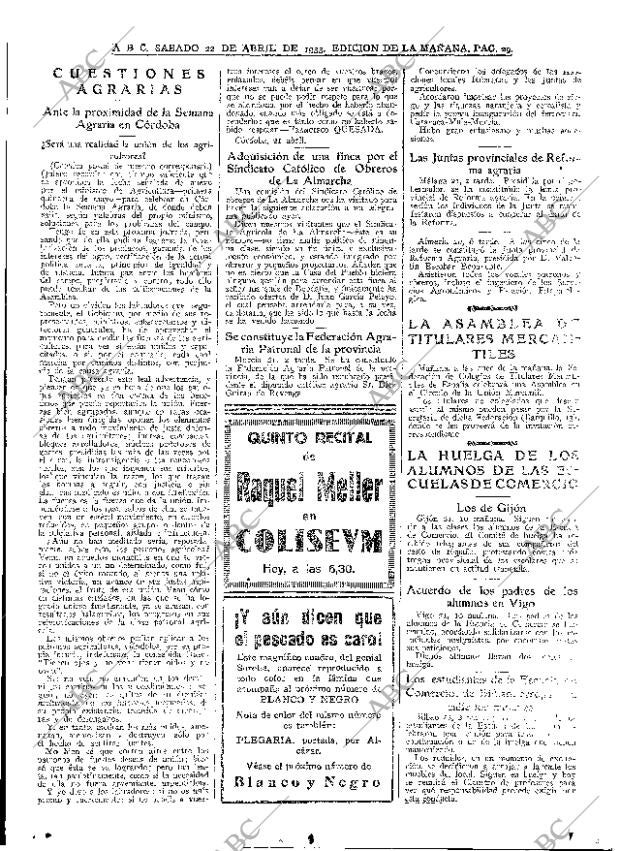 ABC MADRID 22-04-1933 página 29