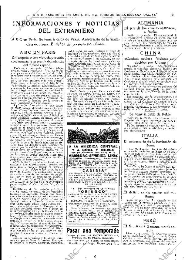 ABC MADRID 22-04-1933 página 31