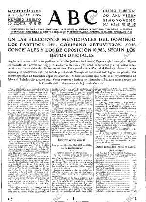 ABC MADRID 25-04-1933 página 15