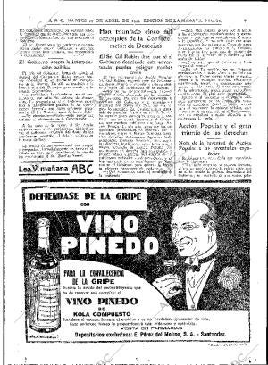 ABC MADRID 25-04-1933 página 20