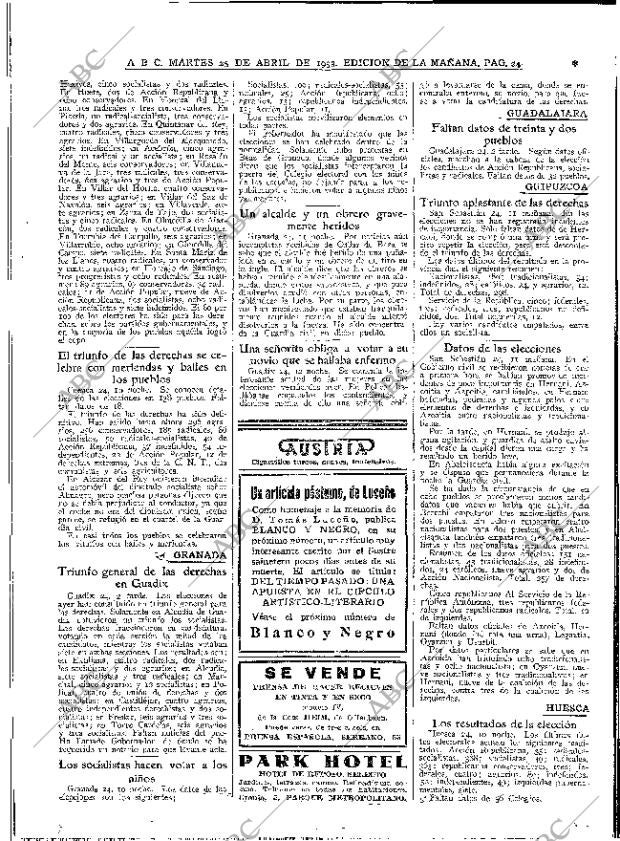 ABC MADRID 25-04-1933 página 24