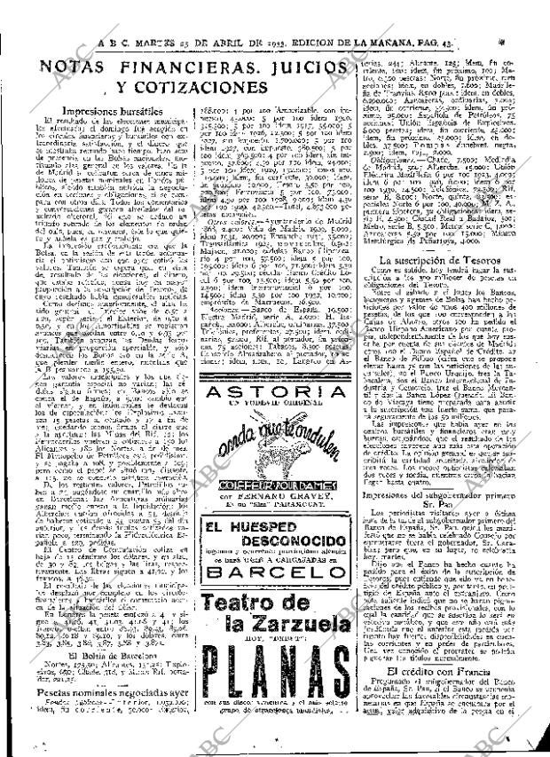 ABC MADRID 25-04-1933 página 43