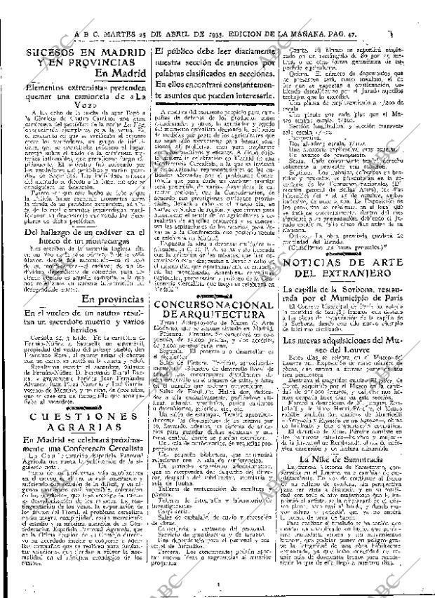 ABC MADRID 25-04-1933 página 47