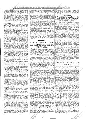 ABC MADRID 26-04-1933 página 21