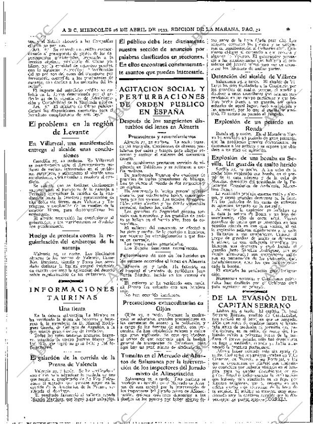 ABC MADRID 26-04-1933 página 32
