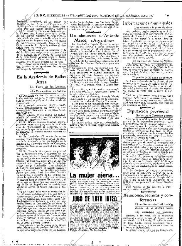 ABC MADRID 26-04-1933 página 40