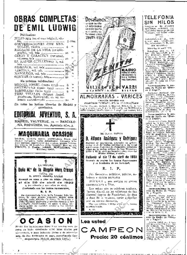 ABC MADRID 26-04-1933 página 48