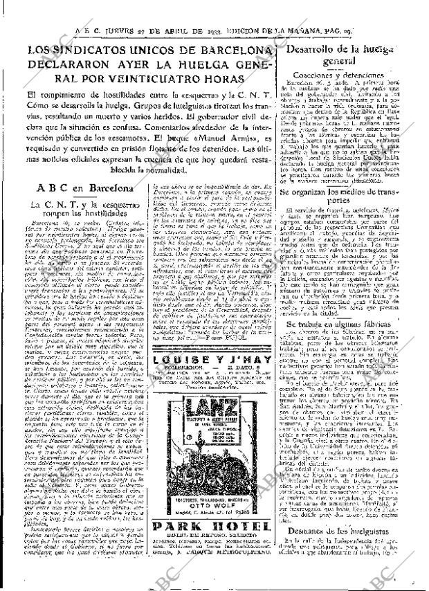 ABC MADRID 27-04-1933 página 29