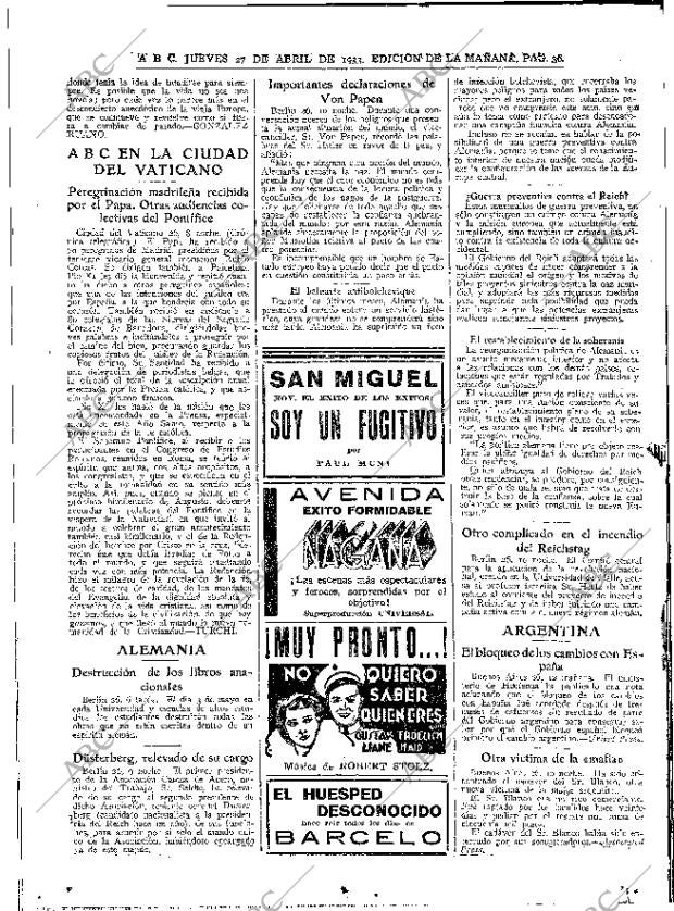 ABC MADRID 27-04-1933 página 36