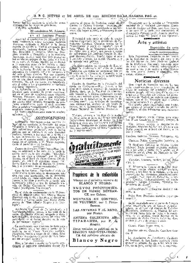 ABC MADRID 27-04-1933 página 41