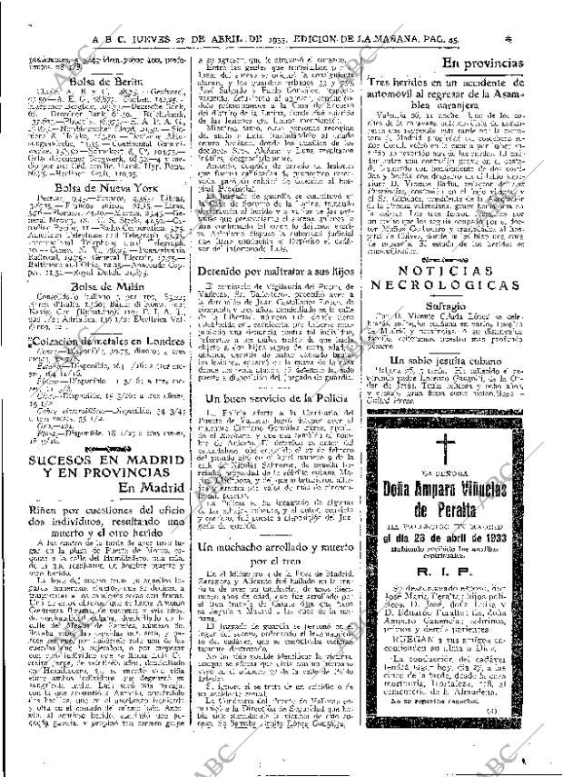 ABC MADRID 27-04-1933 página 45