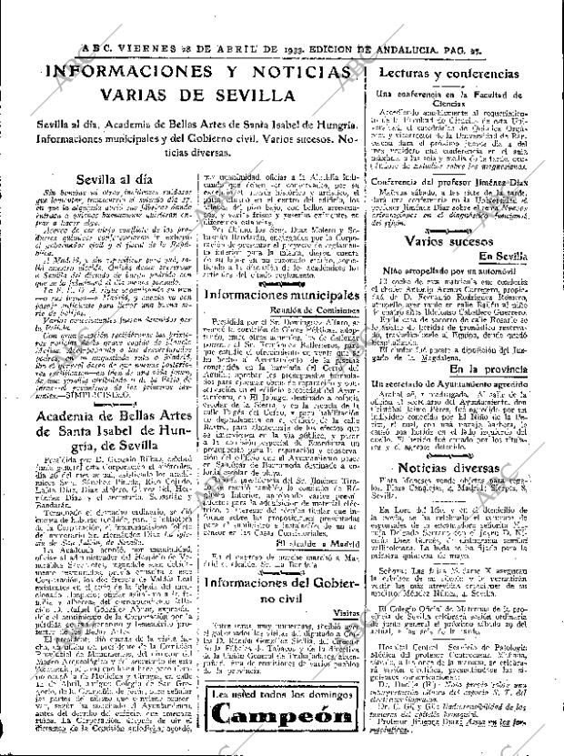 ABC SEVILLA 28-04-1933 página 27