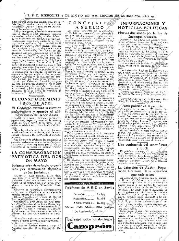 ABC SEVILLA 03-05-1933 página 18