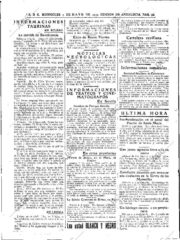 ABC SEVILLA 03-05-1933 página 32