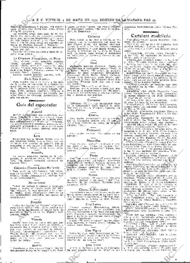 ABC MADRID 05-05-1933 página 43