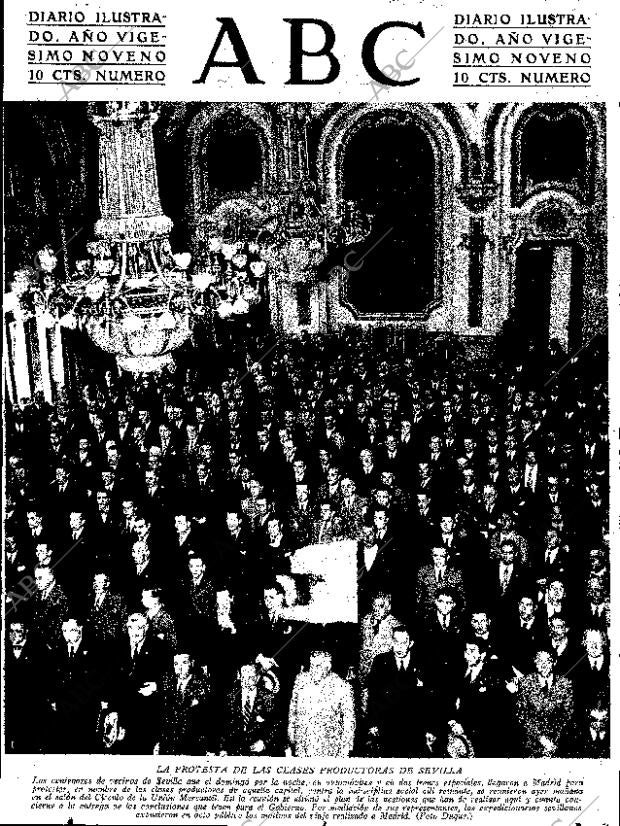 ABC SEVILLA 10-05-1933 página 1