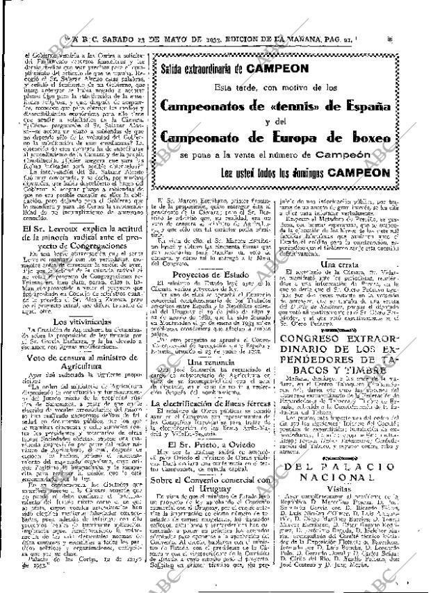 ABC MADRID 13-05-1933 página 21