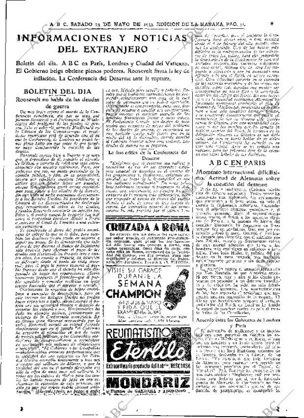 ABC MADRID 13-05-1933 página 31