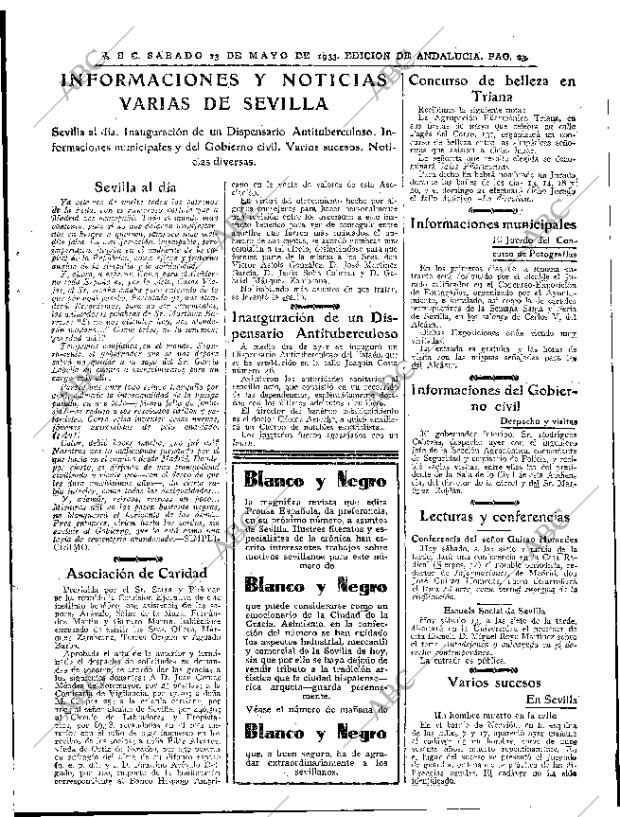 ABC SEVILLA 13-05-1933 página 23