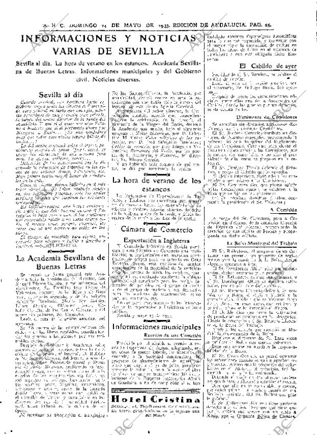 ABC SEVILLA 14-05-1933 página 19