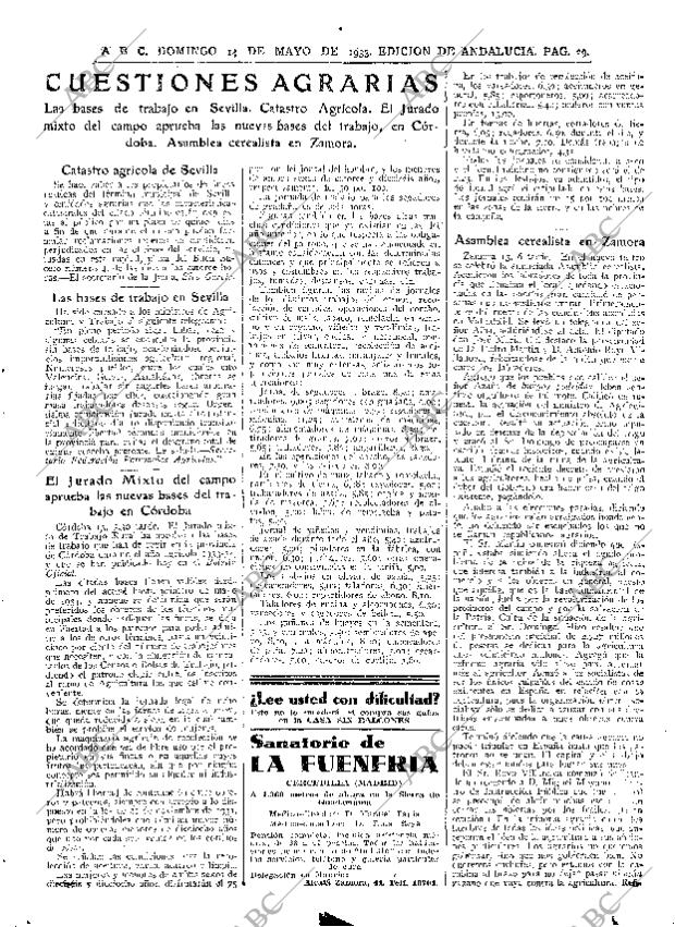 ABC SEVILLA 14-05-1933 página 23
