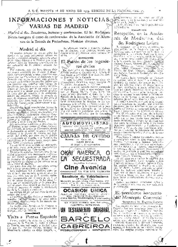 ABC MADRID 16-05-1933 página 37