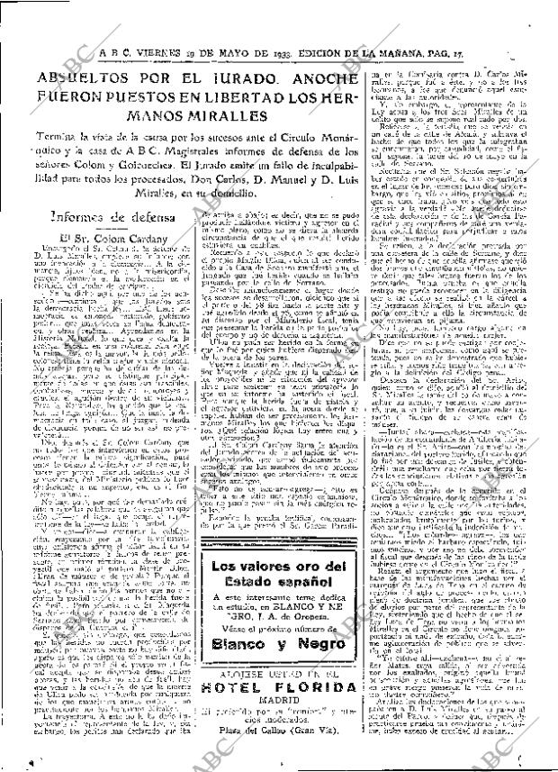 ABC MADRID 19-05-1933 página 17