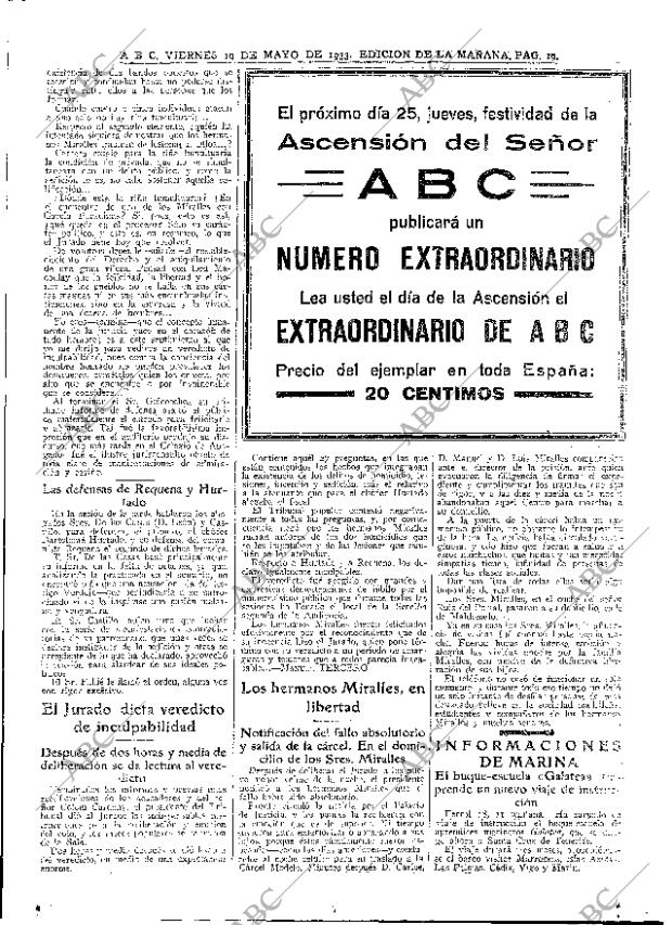 ABC MADRID 19-05-1933 página 19