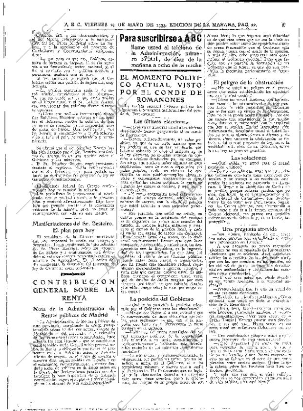 ABC MADRID 19-05-1933 página 22