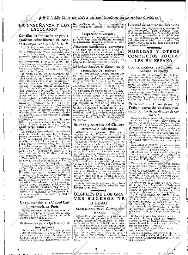 ABC MADRID 19-05-1933 página 34