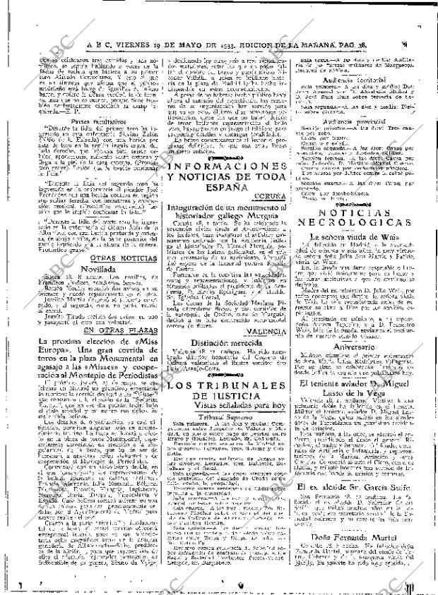 ABC MADRID 19-05-1933 página 38