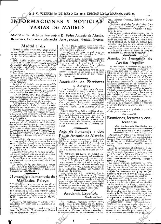 ABC MADRID 19-05-1933 página 39