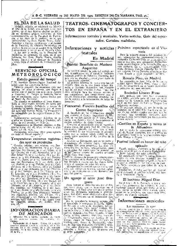 ABC MADRID 19-05-1933 página 47