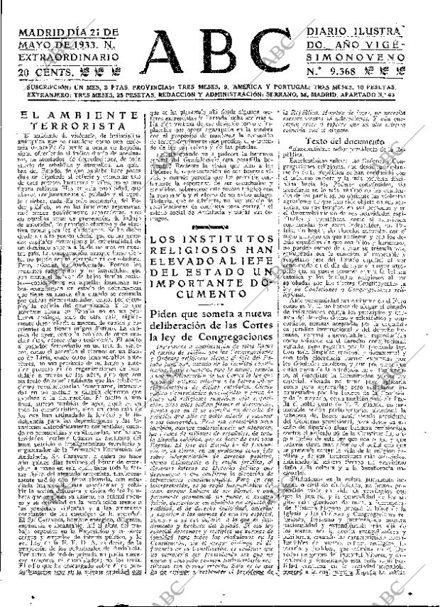 ABC MADRID 21-05-1933 página 25