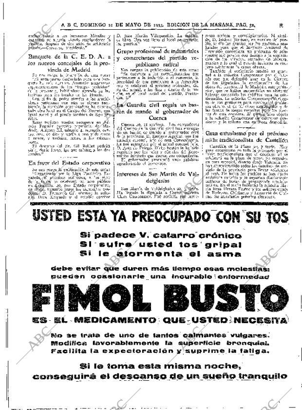 ABC MADRID 21-05-1933 página 32