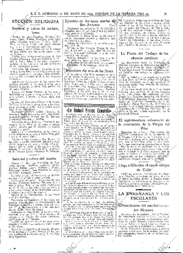 ABC MADRID 21-05-1933 página 43