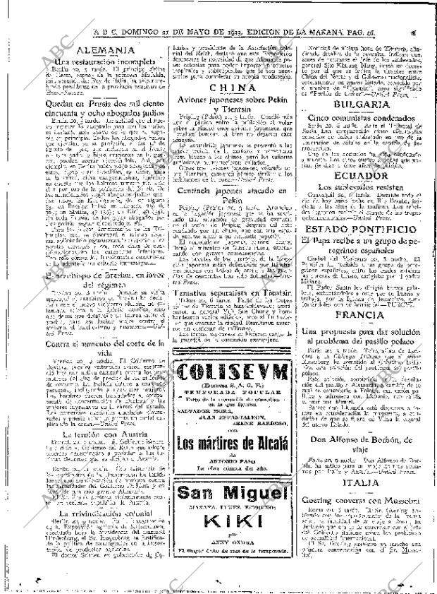 ABC MADRID 21-05-1933 página 46