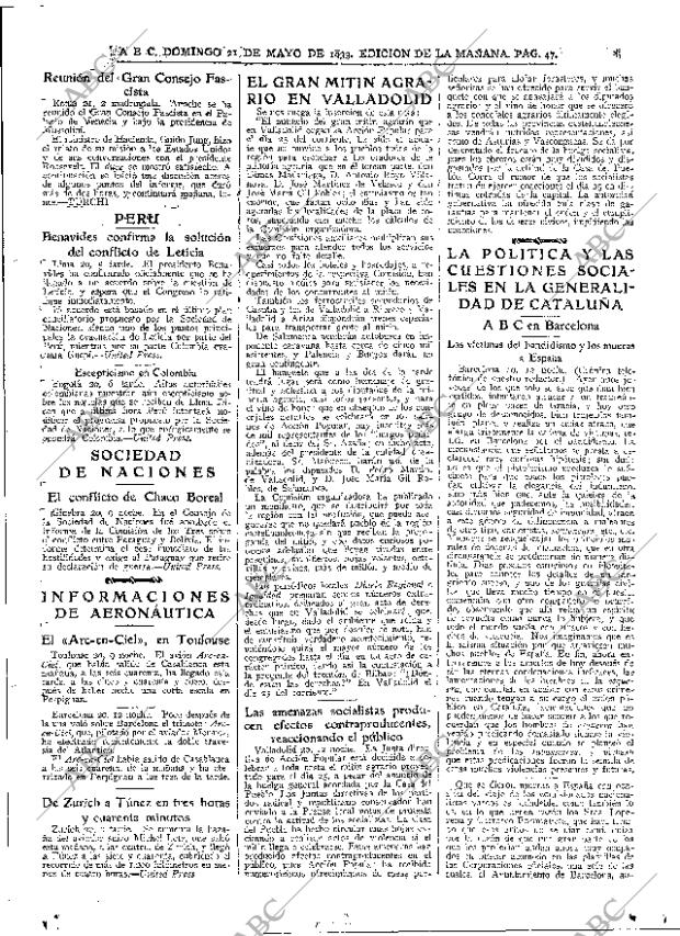 ABC MADRID 21-05-1933 página 47