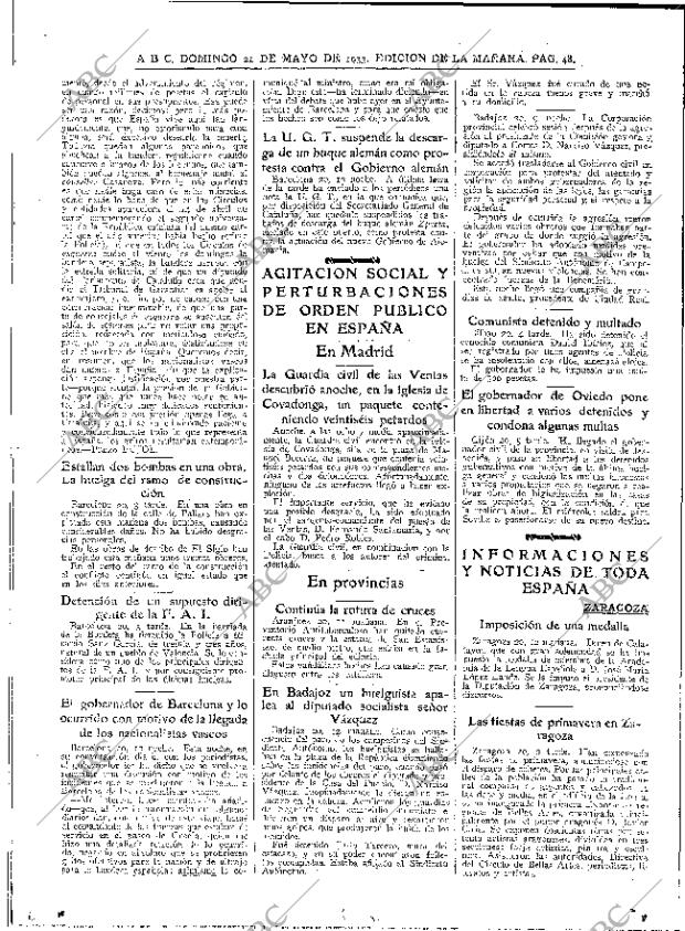 ABC MADRID 21-05-1933 página 48