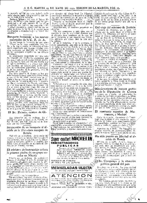 ABC MADRID 23-05-1933 página 17